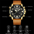 SMAEL New Fashion Men Watch Leather Strap Quartz